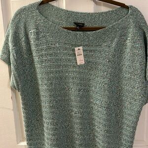 Talbots green boatneck sweater